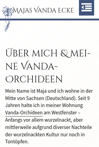 Screenshot Smartphone - vanda-orchideen.de